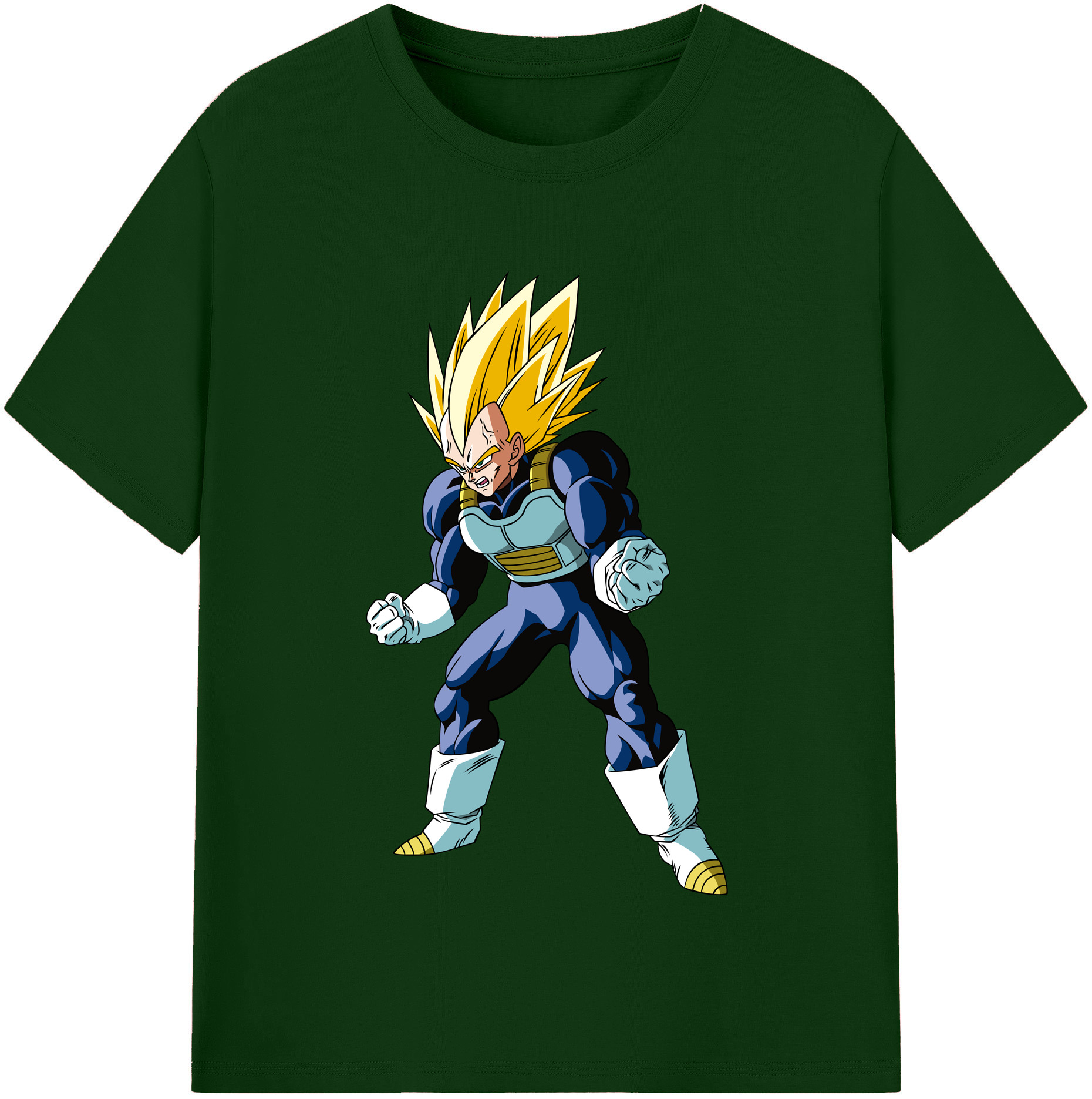 （画像用） ドラゴンボール ベジータ四世（Bejīta Yonsei）DRAGON BALL Vegeta IV 綿100％半袖Tシャツ（フロントプリント）